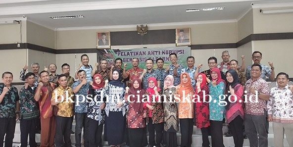 BKPSDM Ciamis Menggelar Pelatihan Anti Korupsi Berbasis E-Learning